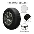 thumbnail image 4 of Kll Anchors Tire Cover,Universal Wheel Tire Cover For Trailer, Rv, Suv, Truck,Camper And Many Vehicle,(15 Inch), 4 of 7