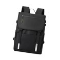thumbnail image 3 of Mochila de viaje para computadora portátil de 15,6 pulgadas con correas para el hombro, mochila liviana para computadora portátil de negocios, mochila negro, 3 of 8
