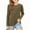 Brown, variant on Blczomt T Shirts for Girls Basic Pullover Long Sleeve T-Shirt Casual Brown Soft Solid Color Loose Girls Blouse