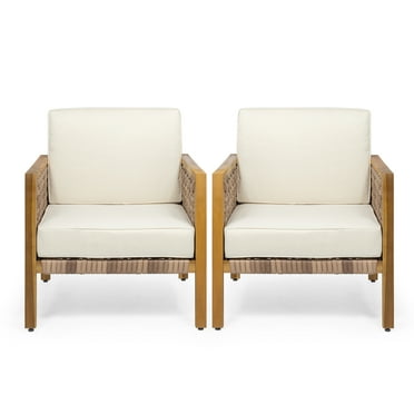 Noble House Biltmore Outdoor  Club Chair Set of 2 Teak