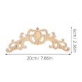 thumbnail image 2 of Unpainted Wooden Carved Appliques for Furniture Decoration for Bed Door Cabinet Wardrobe European Style Wood Carving Decals, 2 of 4
