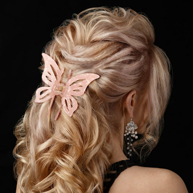 Xihbxyly Accesorio para El Cabello con Clip de Mariposa, Elegante Clip Acrílico, Agarre Seguro, Diseño Llamativo, Fácil de Usar, Última Tendencia de Moda, Uso Diario para Mujeres, Esencial para Peina