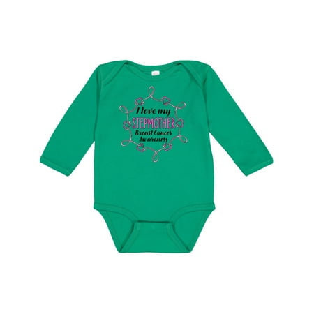 

Inktastic I Love My Stepmother- Breast Cancer Awareness Gift Baby Boy or Baby Girl Long Sleeve Bodysuit