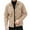 Khaki, variant on Fnooota Mens Peacoats, Lapel Collar Winter Single Breasted Short Length Wool Blend Coats for Men Coffee Size S-2XL