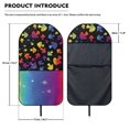 thumbnail image 7 of POLERO Plush Microfiber Bucket Seat Protector, Waterproof Sweating Car Seat Cover, Compatible with Truck Seat Van, Fit for Sedan Vehicle Rainbow Mushroom 1 Pack, 7 of 7