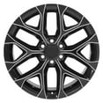 thumbnail image 2 of 22 inch Replica Wheel for Chevy Silverado - CV98B Black with Milled Edge 22x9, 2 of 3