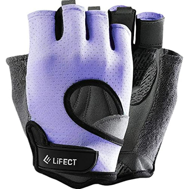 LIFECT Freedom Workout Gloves, Knuckle Weight Lifting Shorty Fingerless  Gloves with Curved Open Back, for Powerlifting, Gym, Women and Men (Purple,  Large) - Walmart.com