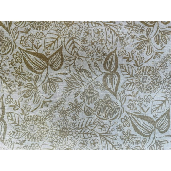Honeybee Garden - Bee Garden - Overcast Fabric - Elizabeth Halpern - EH104-OV4