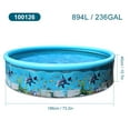 thumbnail image 2 of Portable Inflation-free Hard Plastic Swimming Pool Folding Pool Family Swimming Pool Round Swimming Pool for Babies Kids Adults, 2 of 7