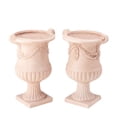 thumbnail image 3 of Christopher Knight Home MGO Flower Urn Planter Set of 2 with Scroll Handles, Terracotta, 3 of 10