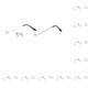 thumbnail image 1 of Jumpingount Gafas de sol sin montura para hombre con cómodo descanso en la nariz Gafas de metal con montura pequeña octogonal para mujer Plata Blanco plateado 10Conjunto, 1 of 6
