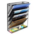 thumbnail image 3 of Pallet File Manager - Wall Mounted Document Tray, 5-Tier Storage Shelf for Office and Home (Black), 3 of 5