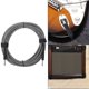 thumbnail image 4 of Cable de audio para instrumento de guitarra eléctrica, cable de audio universal para piano eléctrico de 32 pies, resistente y duradero, 4 of 9