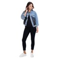 thumbnail image 7 of Savi Parker Women’s Maternity Jeans Over The Belly - Pregnancy Clothes for All Seasons, Maternity Pants – 27“ Inseam (S, Black Rinse), 7 of 7