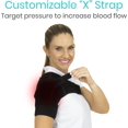 thumbnail image 3 of Cross-age Shoulder Stability Brace - Injury Recovery Compression Support Sleeve - For Rotator Cuff Injuries, Arthritis, Sprain, Dislocation, Joint Pai, 3 of 5