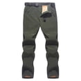 thumbnail image 1 of Yuarrent Pantalón de invierno de poliéster Elegante Unisex Senderismo Viajar Montañismo Térmico Impermeable Pantalones a prueba de viento Escalada Verde XXL, 1 of 6
