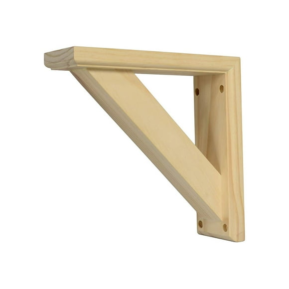 BingLTD - 9" Corbel Solid Pine Bracket - Set of 2 (C630-UNF)