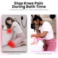 thumbnail image 4 of Baby Bath Kneeler and Elbow Rest Pad Set, Built-In 5 Pockets Organizer, Pink by Supa Ant, 4 of 8