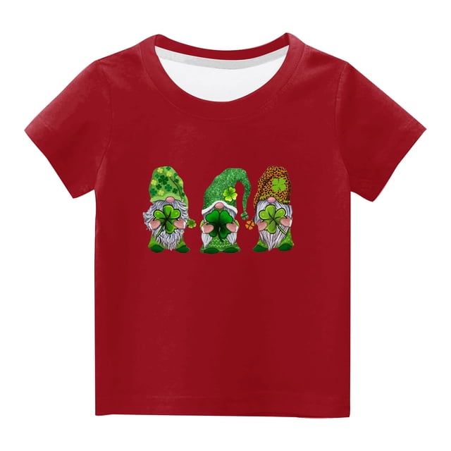Funicet Hauts à Manches Courtes pour Femmes, Hauts Mignons pour Femmes, Enfants Garçons Filles Mignons Col Rond Imprimé Haut à Manches Courtes, Hauts à Manches Courtes pour Femmes, Cadeaux pour Filles