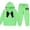 Green, variant on Big Girls Clothes Outfits Bow Print Hooded Sweatshirt and Sweatpants 2 Piece Outfits Size 12-13T