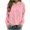 *Pink, variant on Binmer Women's Drawstring Hooded Sweatshirt, Casual Loose Long Sleeve Pullover Hoodie with Pocket ,L