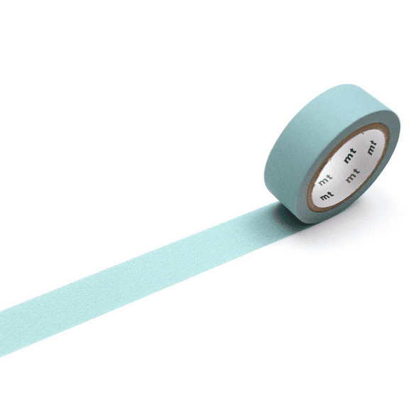 MT Solid Matte Washi Paper Masking Tape [Produced in Japan]: 3/5 in. x 23 ft. (Matte Smoky Mint)