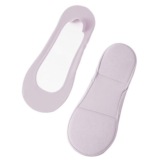 Cmfcve 4 Pairs Arch Support Socks for Women No Show Liner Socks Non-Slip Cushion Socks