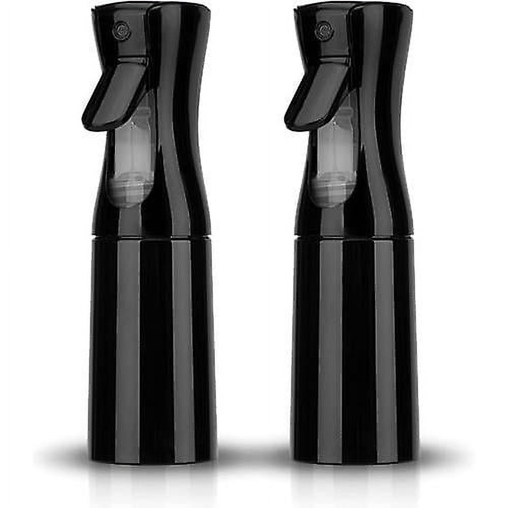 2er-Set Sprühflaschen (200ml) – Für Feinen Nebel, Haare, Pflanzen, Hautpflege, Aus PET, Schwarz & Weiß