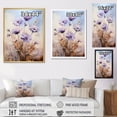 thumbnail image 4 of Designart "Symphonic Blue And Purple Cornflowers I" Cornflowers Floater Framed Wall Art Prints, 4 of 5