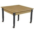 thumbnail image 2 of Wood Designs WD833A1217C6 - Mobile 30" Square Hardwood Table with Adjustable Legs 14-19", 2 of 2