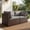 Gray, variant on TANGJEAMER 2 Pieces All-Weather PE Rattan Sectional Sofa with Cushions for Party and Family Gathering(Beige)