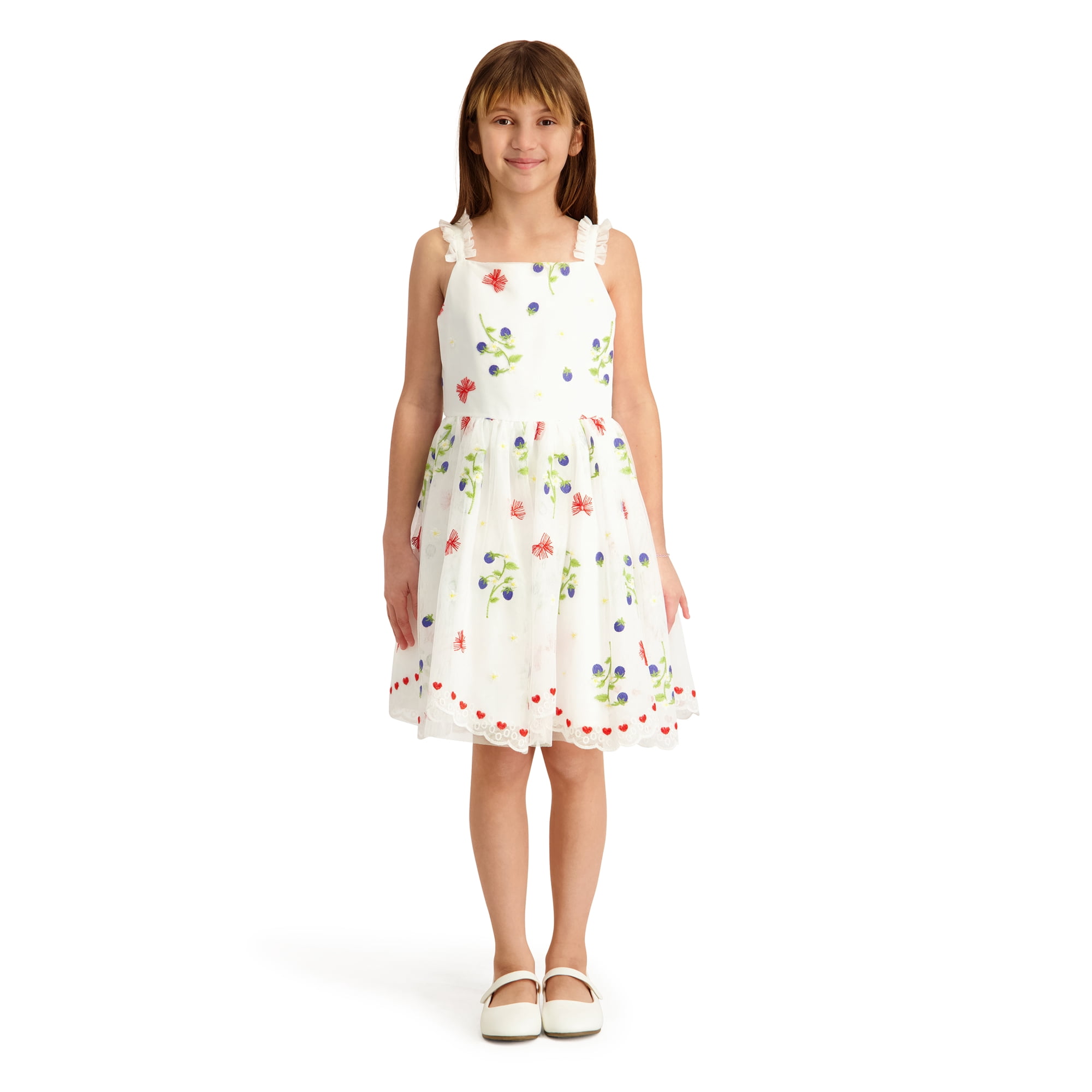 Kensie Girl Sleeveless Beaded Soutache Dress with Tiered Skirt, Sizes 4-16
