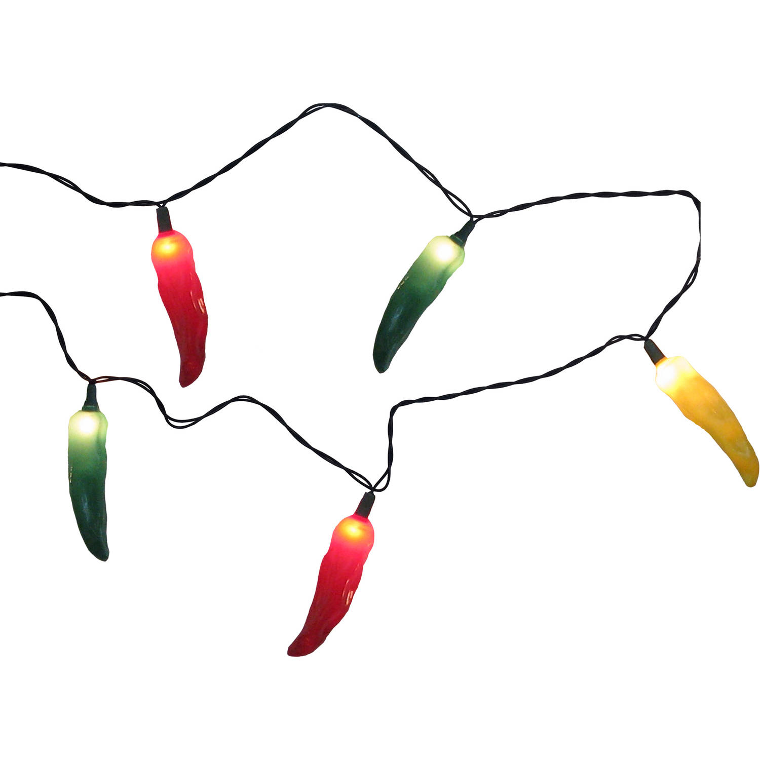 Kurt Adler 10Light 4" Multi Chili Pepper Light Set