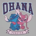 thumbnail image 5 of Disney Lilo & Stitch Girls Boxy Graphic T-Shirt and Short Set - Stitch and Angel Ohana Forever - Lightweight Summer Outfit for Kids (Sizes 7-14), 5 of 7