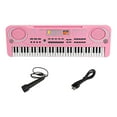 thumbnail image 1 of electrónico de 61 teclas, Piano digital musical con micrófono, Mini de aprendizaje portátil para principiantes, 1 of 9