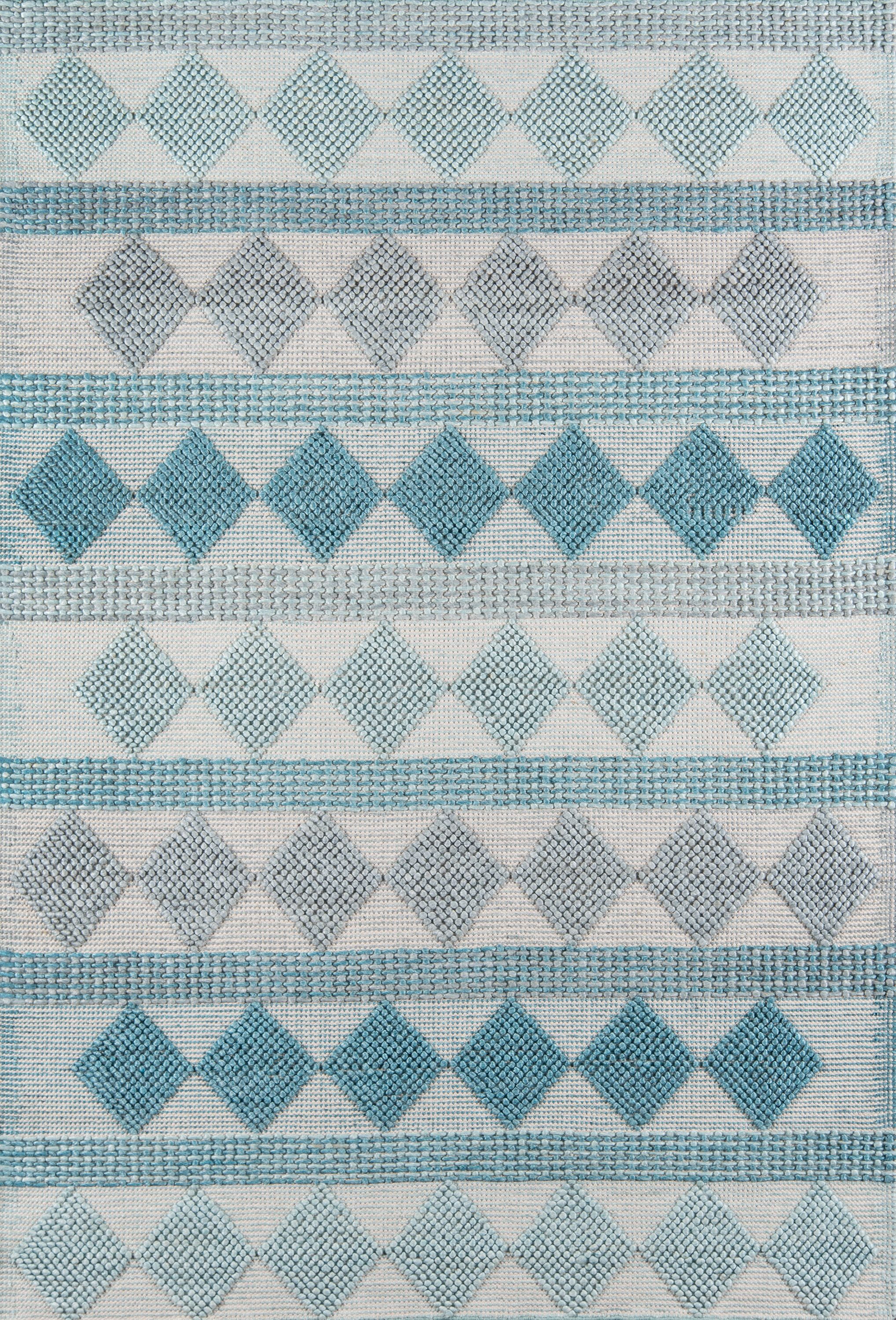 Momeni Geometric Modern Area Rugs, Blue