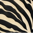 thumbnail image 3 of Plutus Black Zebra Black Animal Motif Luxury Throw Pillow Double sided 24" x 24", 3 of 3