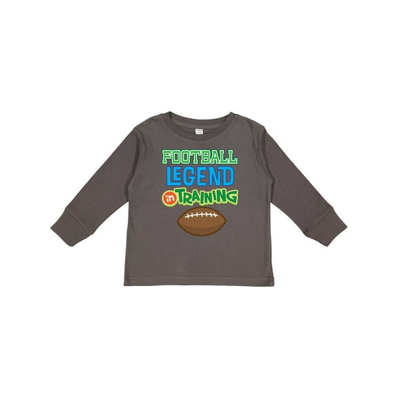 Inktastic Football Legend in Training Boys Long Sleeve Toddler T-Shirt