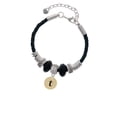 thumbnail image 2 of Delight Jewelry Goldtone Disc 1/2'' Initial - t - Granddaughter Celtic Knot Leather Bead Bracelet, 7"+2" Extender, 2 of 4