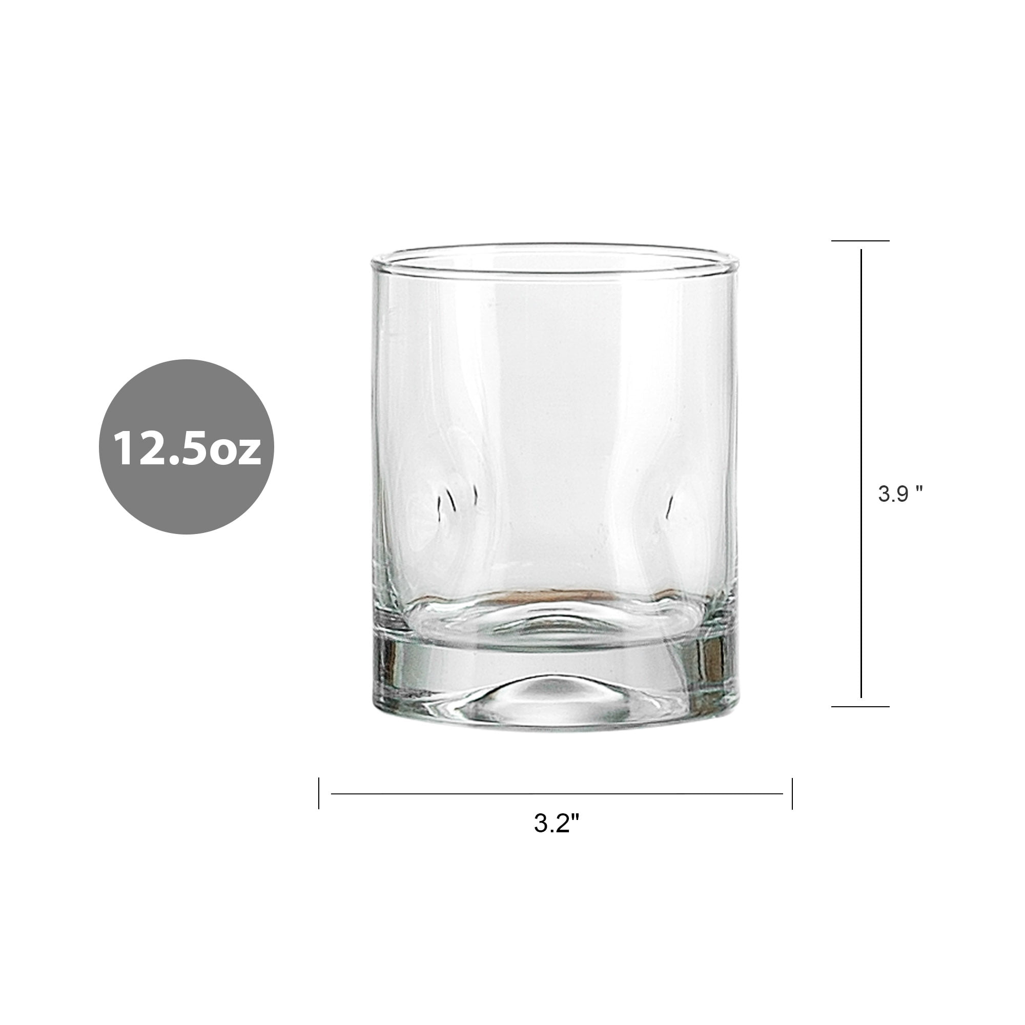 (3 pack) Better Homes & Gardens Lyra Drinking Glasses, 12.5 oz, Set of 4