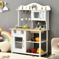 thumbnail image 3 of Cocina juguete para niños Costway de madera con fregadero horno microondas fogones, 3 of 3