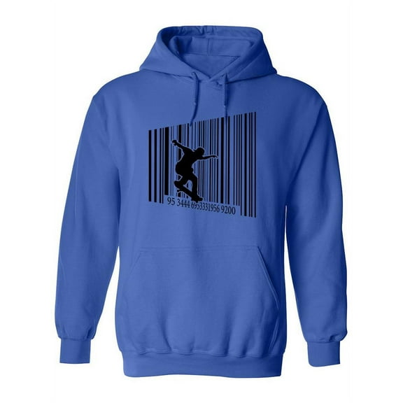 Skating On A Barcode Hoodie Women -SPIdeals Designs, Female XX-Large