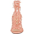 thumbnail image 4 of Privileged Monapisa Blush Pink Nude Caged Designer Single Sole Stiletto sandals (6.5), 4 of 5