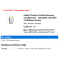 thumbnail image 2 of Radiator Coolant Overflow Recovery Tank Reservoir - Compatible with 2009 - 2014 Nissan Murano 2010 2011 2012 2013, 2 of 2
