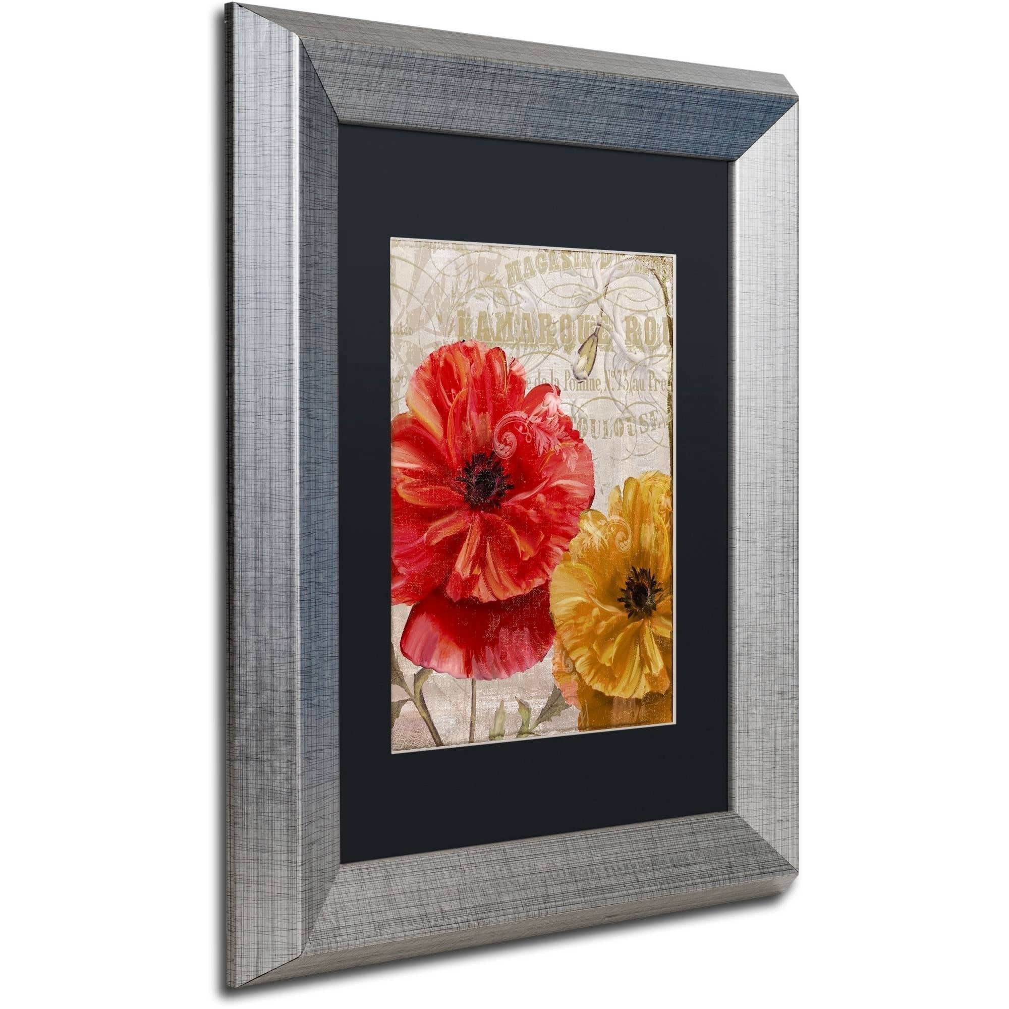 Trademark Fine Art "March" Canvas Art by Color Bakery Black Matte, Silver Frame