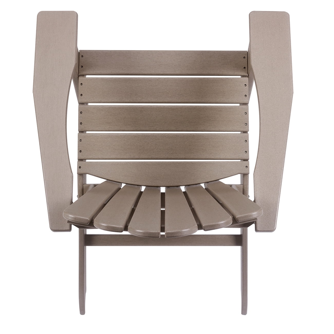 YALEO Outdoor Adirondack Chair All-Weather Rocking Chair for Fire Pit & Garden Brown Fade-Resistant Lounge Chair 