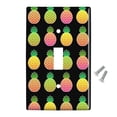 thumbnail image 2 of Colorful Pineapples Pattern Plastic Wall Decor Toggle Light Switch Plate Cover, 2 of 3