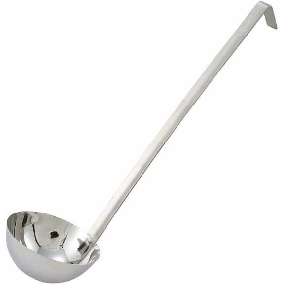 Winco 2-Piece Stainless Steel Ladle, 12-Ounce
