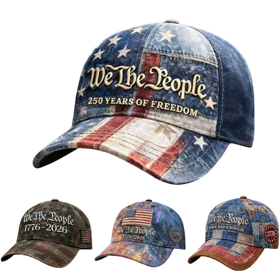 Lispipm Womens and Mens Fashion Baseball Cap USA 250 Year Anniversary Breathable Patriotic Hat for Outdoor Travel Green