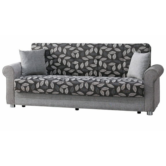 Ottomanson Convertible Sleeper Sofa Bed with Hidden Storage, Firm Comfort Couch, Beige